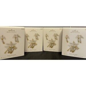 4 Sets Hallmark Keepsake Ornament 2008 MINIATURE  Rejoicing Angels QXM8114